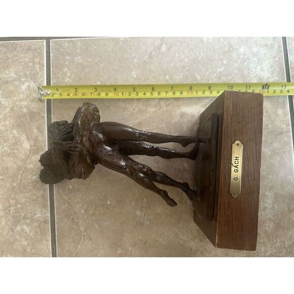 George Gach #1000 Swan Lake  1977Sculpture Bronze Heavy Authentic Signed - Picture 4 of 5